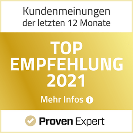 Proven Expert - Top Dienstleister 2021