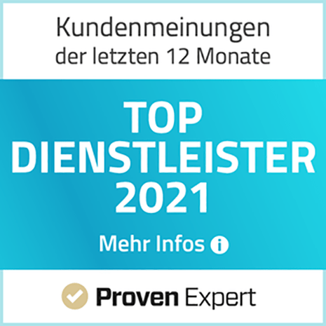 Proven Expert - Top Dienstleister 2021